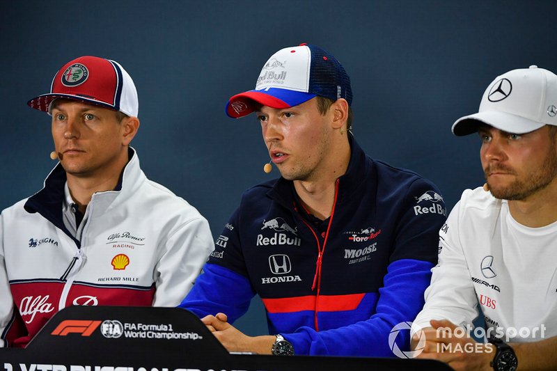 Kimi Raikkonen, Alfa Romeo Racing, Daniil Kvyat, Toro Rosso and Valtteri Bottas, Mercedes AMG F1