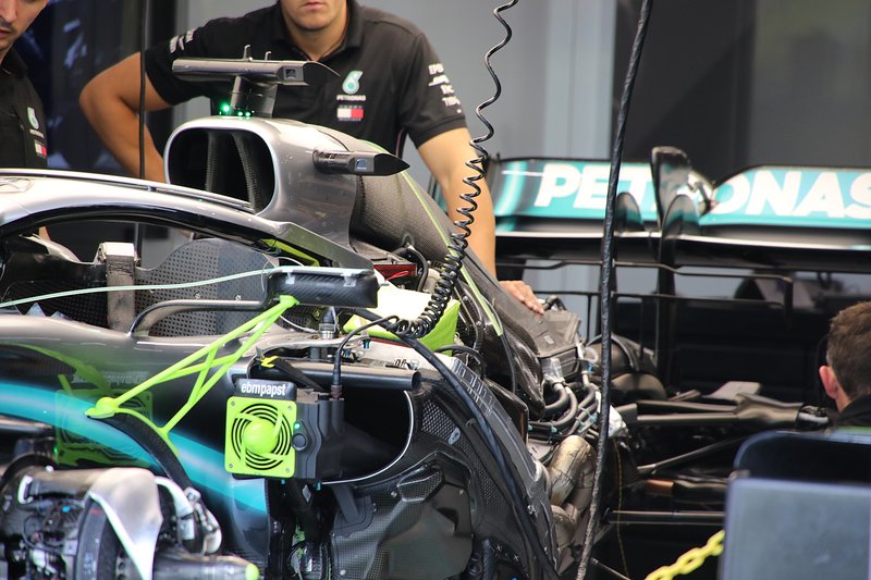 Detalle del Mercedes AMG F1 W10