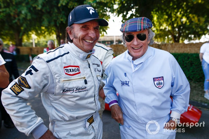 Emerson Fittipaldi y Sir Jackie Stewart