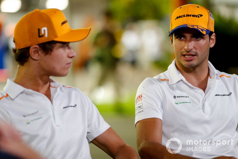 Carlos Sainz Jr., McLaren y Lando Norris, McLaren