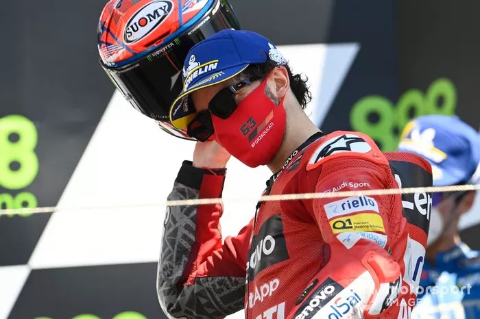 Podio: segundo lugar Francesco Bagnaia, Ducati Team