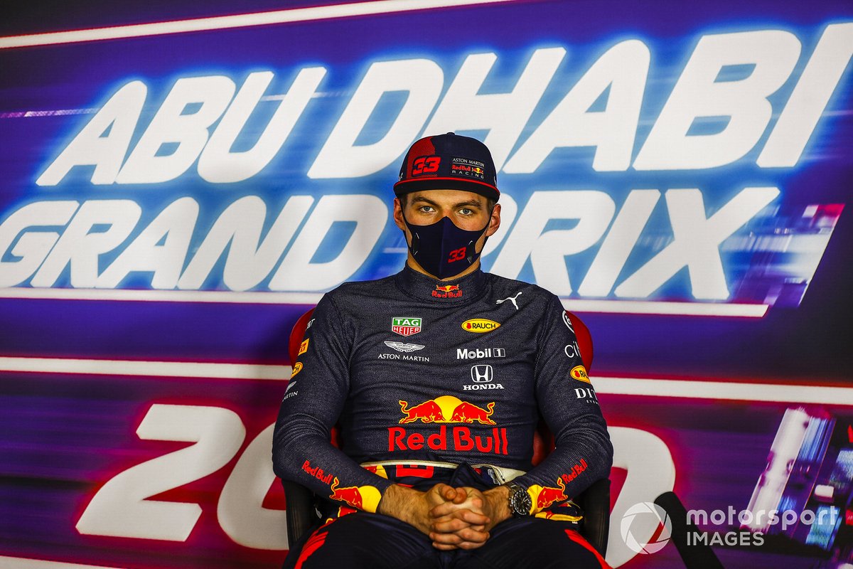 Max Verstappen, Red Bull Racing, primo classificato, in conferenza stampa