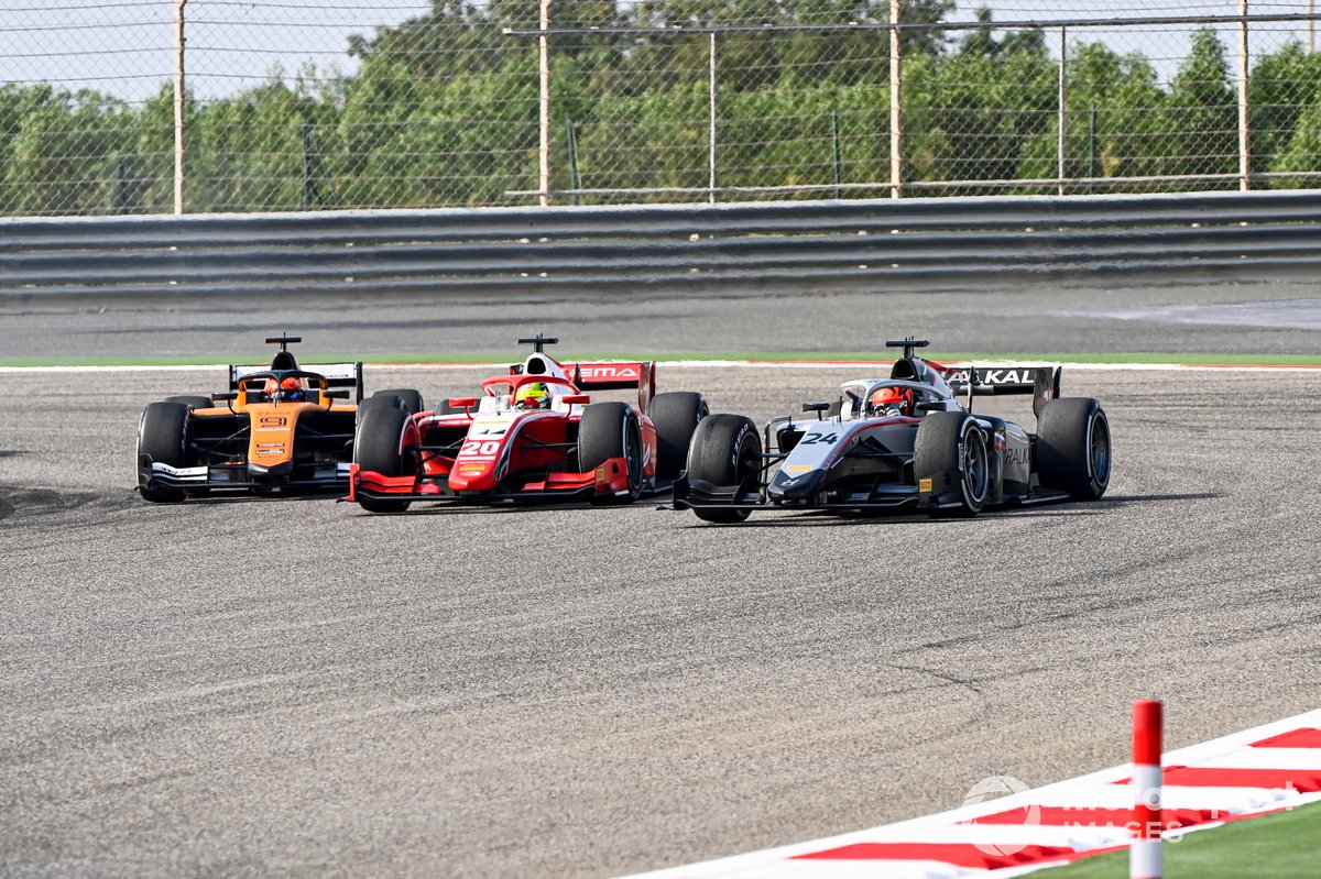 Nikita Mazepin, Hitech Grand Prix, Mick Schumacher, Prema Racing y Jack Aitken, Campos Racing