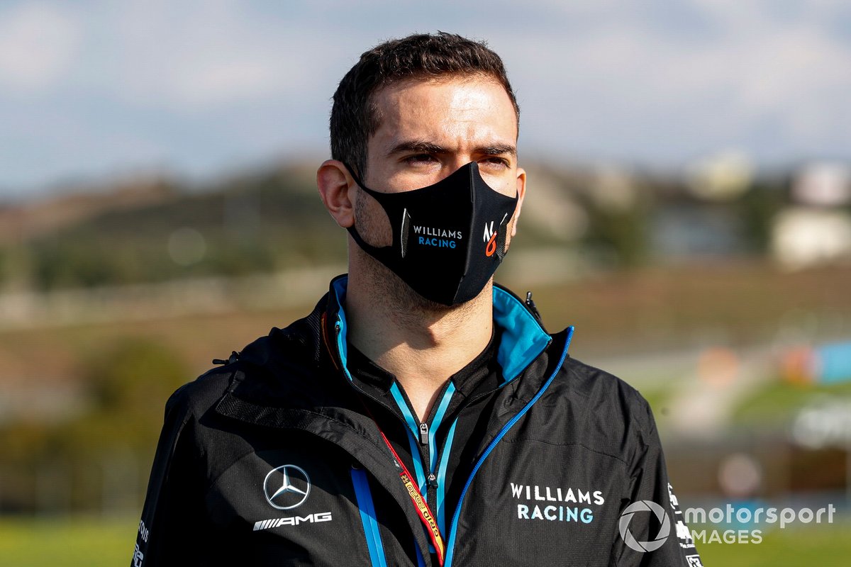 Nicholas Latifi, Williams Racing, walks the track