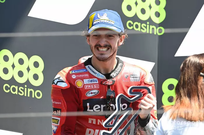 Podio: segundo lugar Francesco Bagnaia, Ducati Team