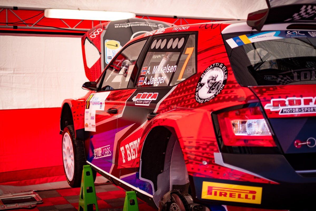 Andreas Mikkelsen, Anders Jaeger, Skoda Fabia Rally2 evo