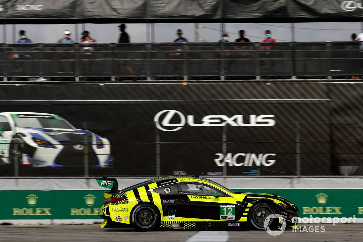 #12 AIM Vasser Sullivan Lexus RC-F GT3, GTD: Frankie Montecalvo, Townsend Bell, Michael De Quesada