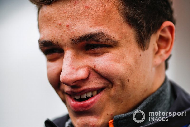 Lando Norris, McLaren parla con i media