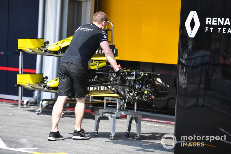 Un essieu arrière de Renault R.S.19