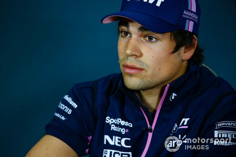 Lance Stroll, Racing Point in Press Conference