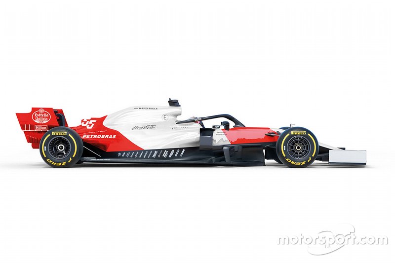 Designstudie: McLaren MCL34 in Rot und Weiß