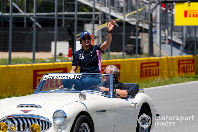 Lance Stroll, Racing Point, in the drivers parade