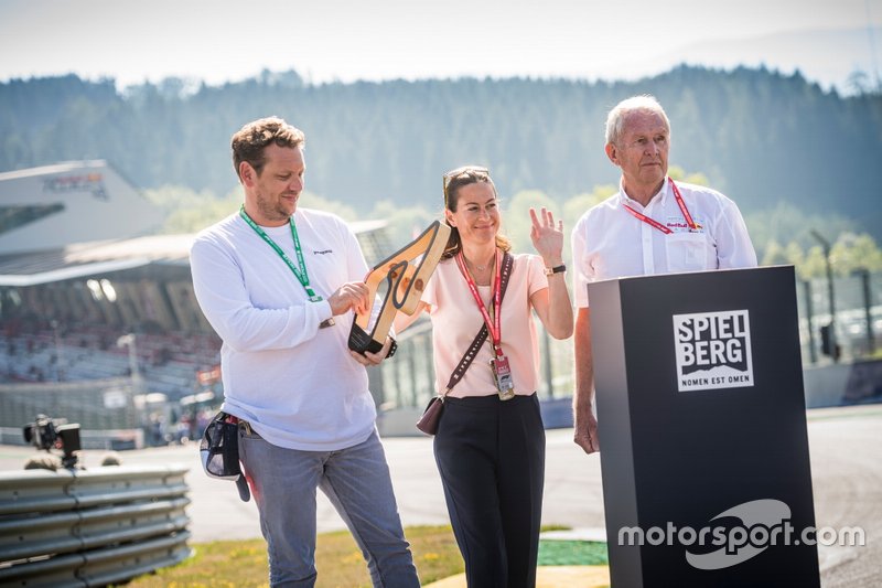Lukas Lauda, Birgit Lauda et le Dr. Helmut Marko