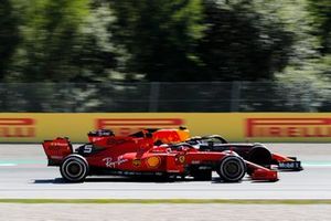 Sebastian Vettel, Ferrari SF90 en Max Verstappen, Red Bull Racing RB15