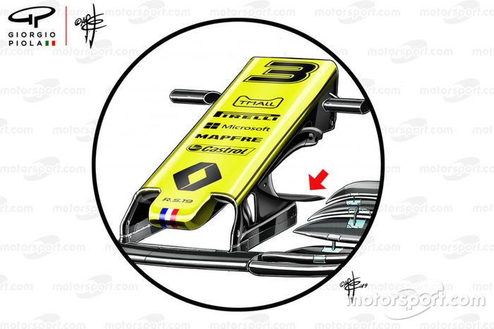 Nariz del Renault F1 Team R.S.19