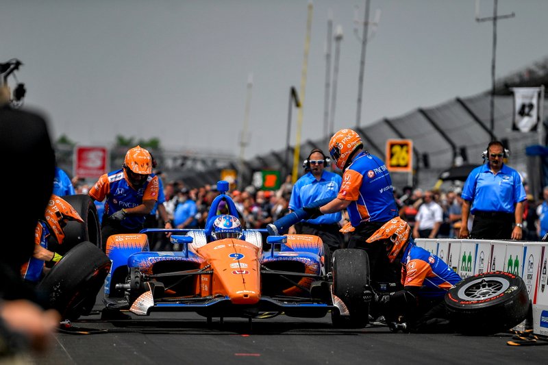 Scott Dixon, Chip Ganassi Racing Honda, Pit Stop Competition
