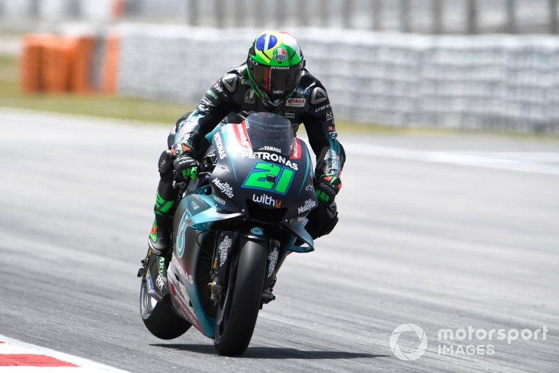 Franco Morbidelli, Petronas Yamaha SRT, in frenata