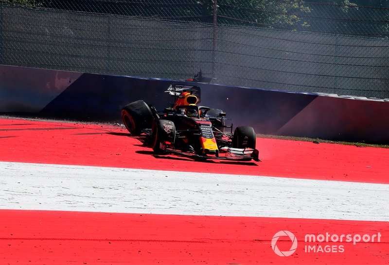 Choque de Max Verstappen, Red Bull Racing RB15