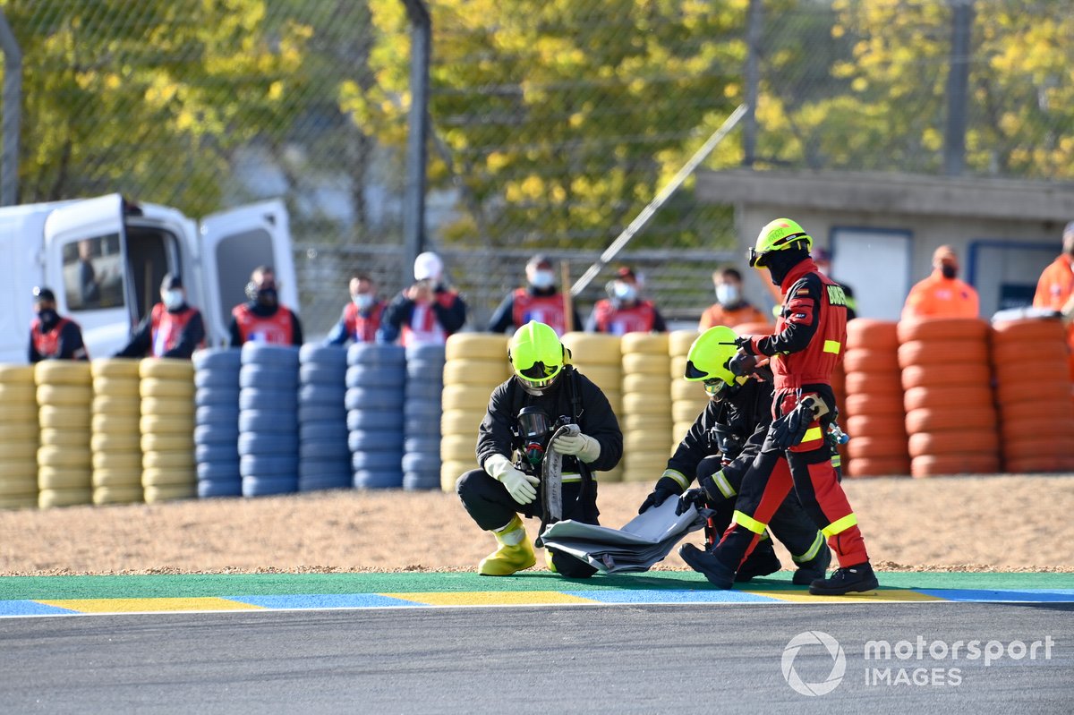 Caída de Mattia Casadei, Ongetta SIC58 Squadracorse