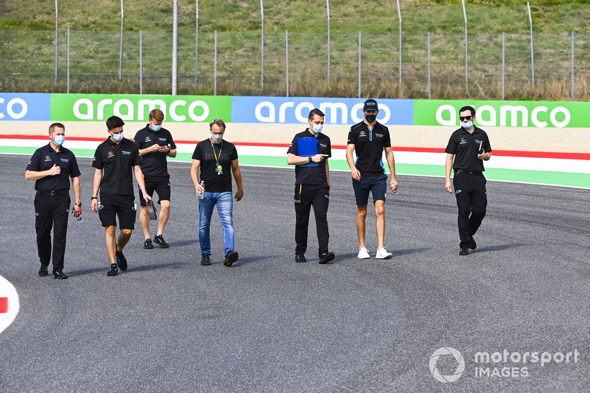 Nicholas Latifi, Williams Racing cammina in pista