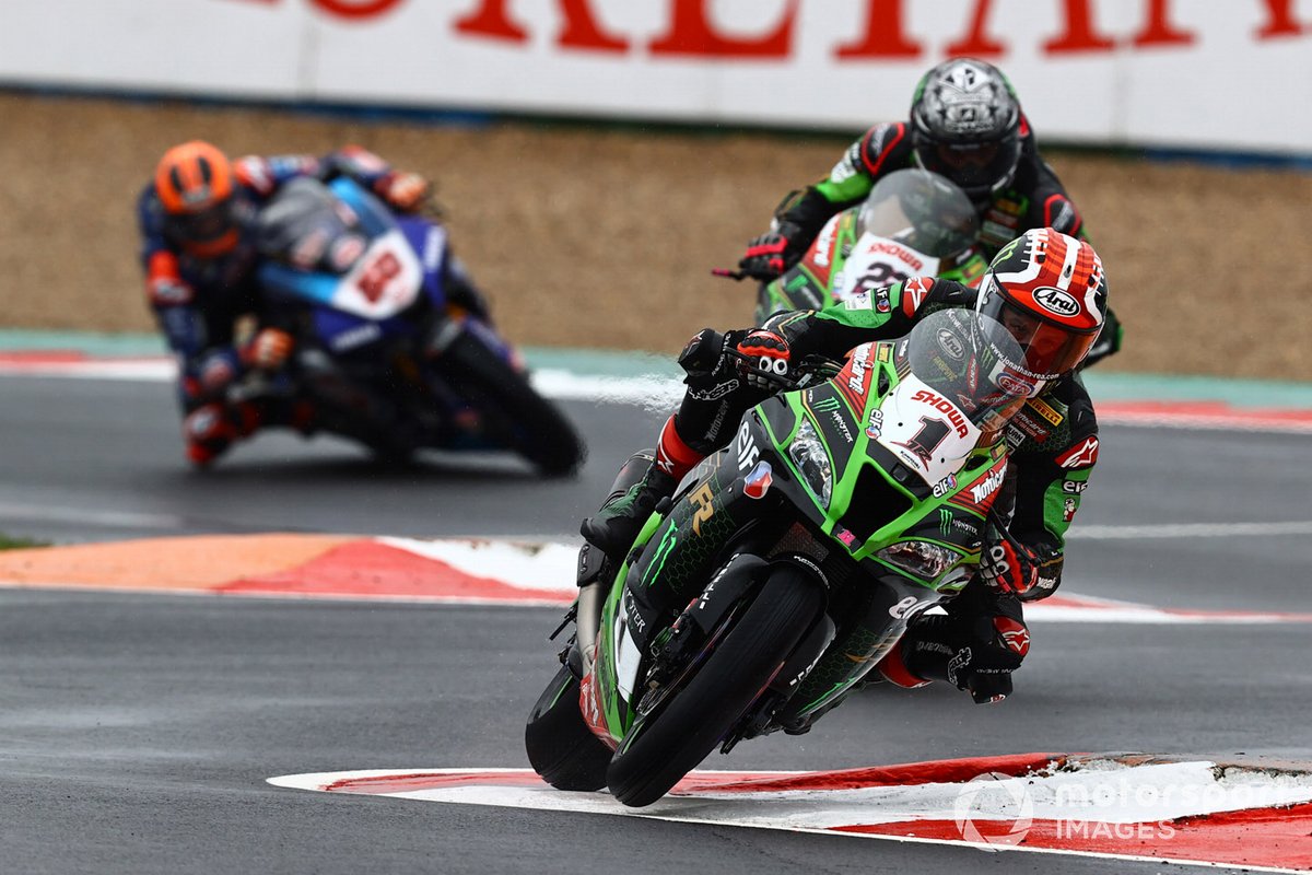 Jonathan Rea, Kawasaki Racing Team, Alex Lowes, Kawasaki Racing Team, Michael van Der Mark, Pata Yamaha