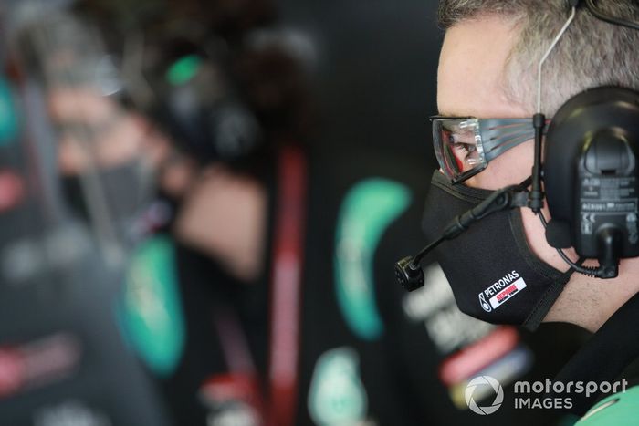 La moto de Fabio Quartararo, Petronas Yamaha SRT team 