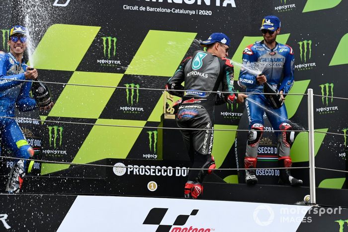 Podio: ganador Fabio Quartararo, Petronas Yamaha SRT