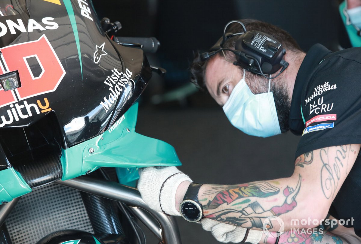 Petronas Yamaha SRT bike detail