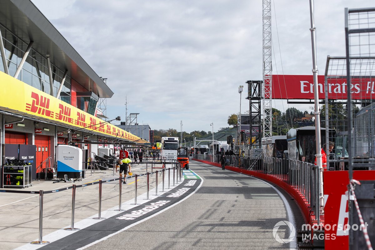 Panoramica della pitlane