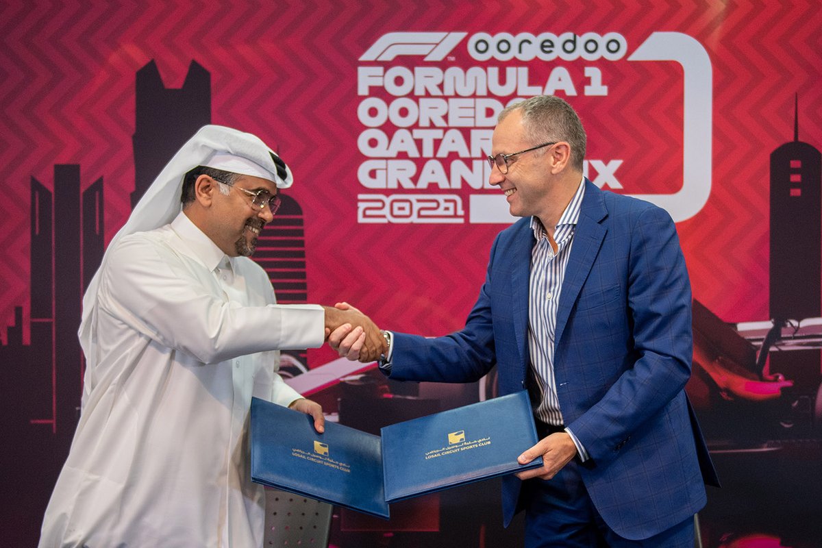 Abdul Rahman Bin Abdul Latif Al Mannai, President QMMF, Stefano Domenicali, President and CEO F1