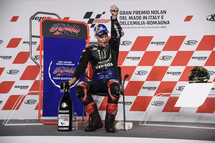El campeón del mundo Fabio Quartararo, Yamaha Factory Racing