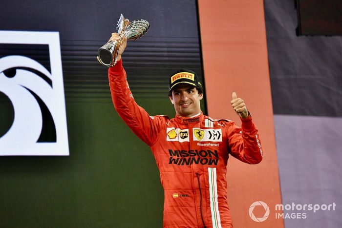 Podio: tercer lugar Carlos Sainz Jr., Ferrari