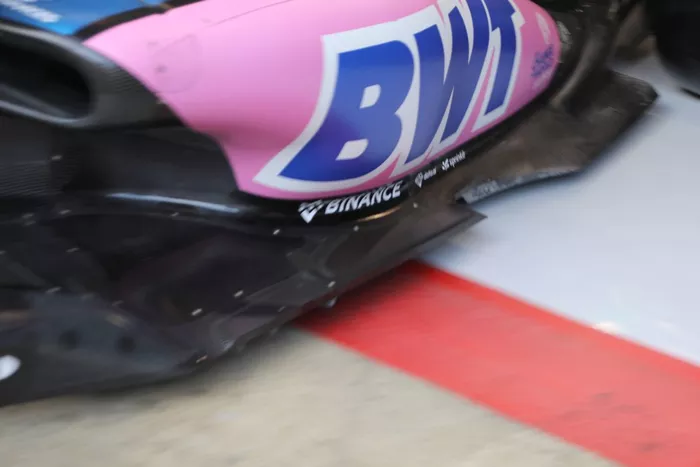 Detalle del suelo del Alpine A522