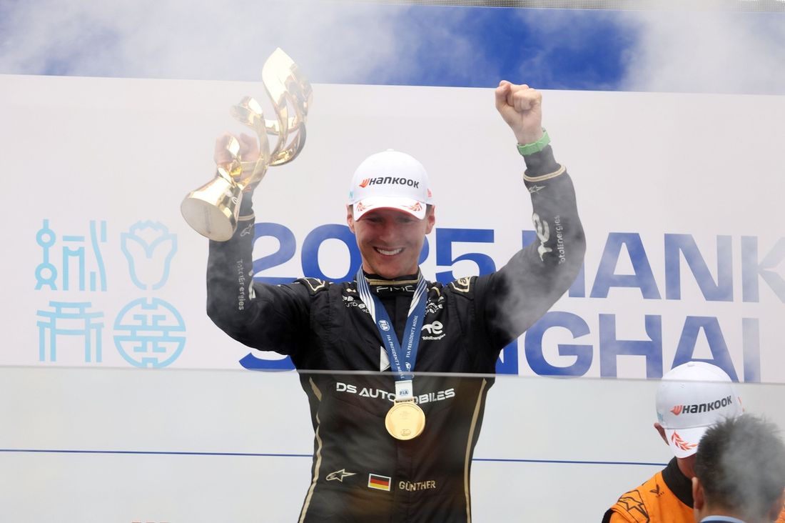 Podio: Ganador de la carrera Maximilian Guenther, DS Penske