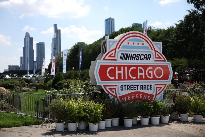 Nascar Chicago signage