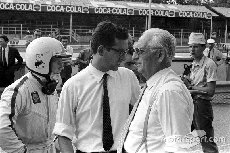 Chris Amon, Ferrari, Mauro Forghieri, chief engineer Ferrari, Enzo Ferrari