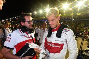 Marcus Ericsson, Sauber, in griglia di partenza