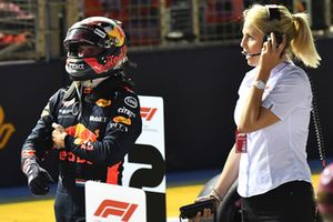 Max Verstappen, Red Bull Racing, nel parco chiuso