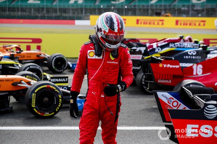 Charles Leclerc, Ferrari en Parc Ferme 
