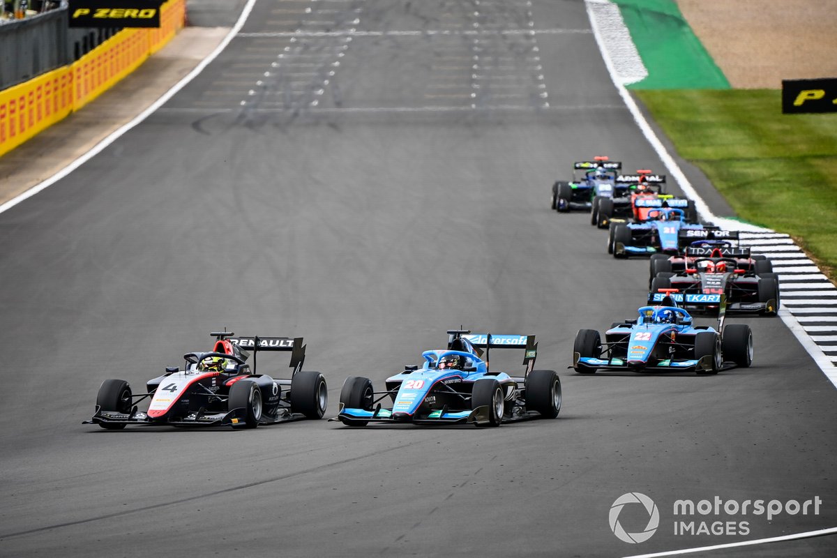 Max Fewtrell, Hitech Grand Prix, Calan Williams, Jenzer Motorsport and Matteo Nannini, Jenzer Motorsport 