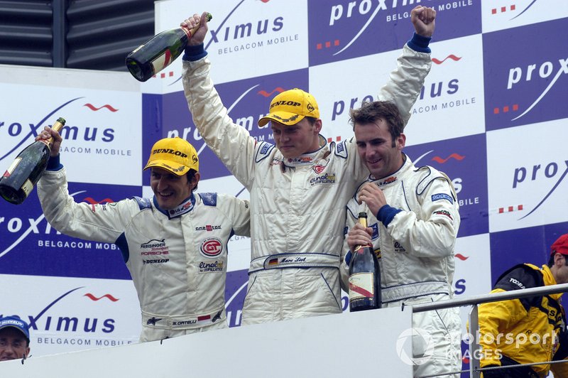 2003 Spa 24 Hours - Zwycięzcy Stephane Ortelli, Marc Lieb, Romian Dumas, Porsche 996 GT3-RS