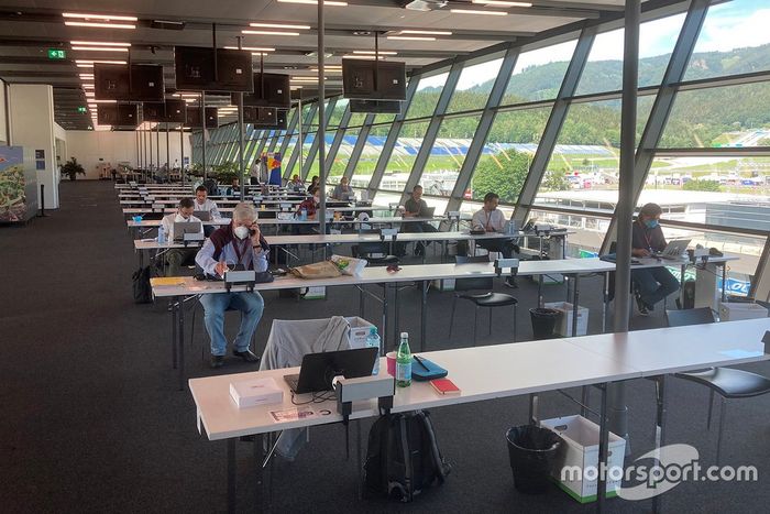 Sala de prensa del Red Bull Ring