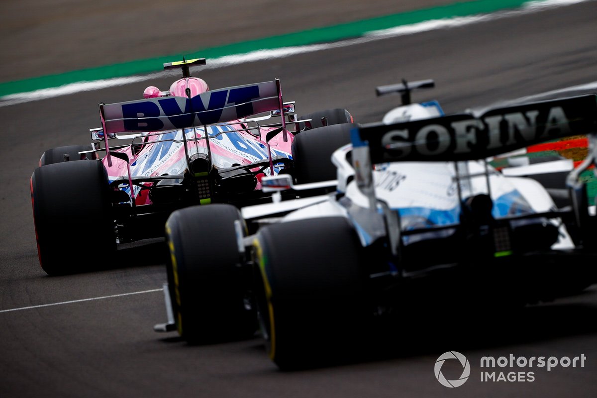 Lance Stroll, Racing Point RP20, George Russell, Williams FW43