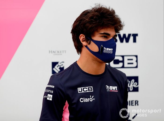 Lance Stroll, Racing Point speaks to the media