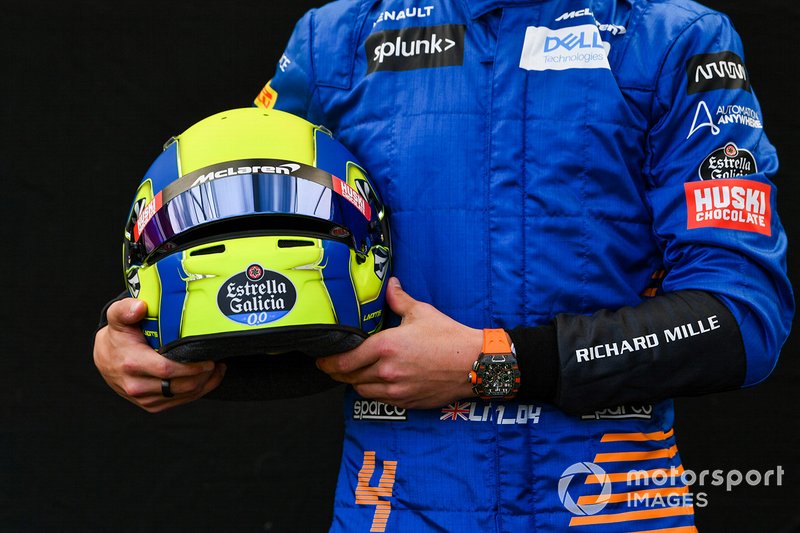 Lando Norris, McLaren helmet 