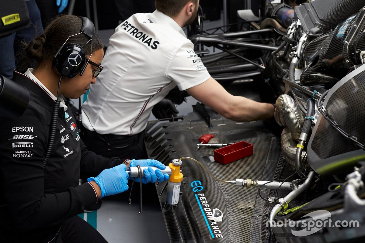 Stephanie Travers, Petronas trackside fluid engineer Mercedes AMG F1
