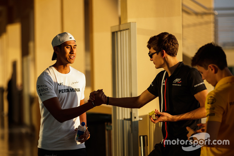 Sean Gelael, PREMA Racing, George Russell, ART Grand Prix