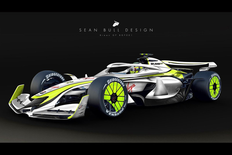 Раскраска Brawn GP для концепта №3