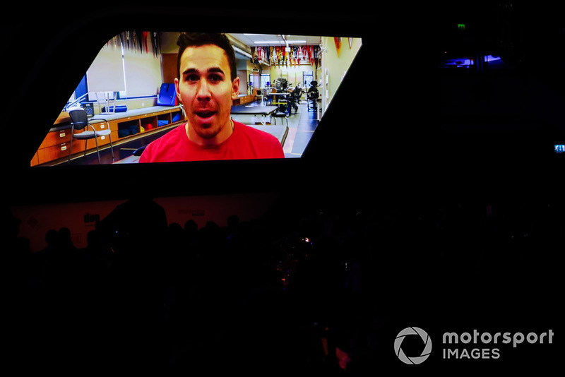 Rookie of the Year nominee Robert Wickens sends a video message update on his recovery