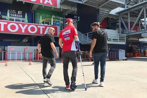 Jorge Lorenzo, Ducati Team, infortunato dopo la caduta